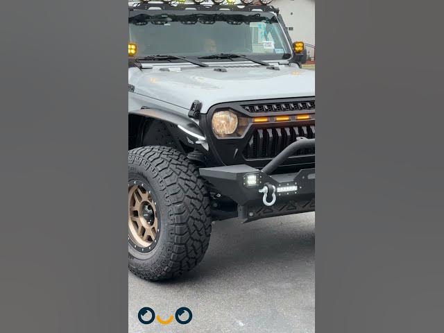 Video thumbnail for Jeep Gladiator Lights Rims and Bumper Upgrade