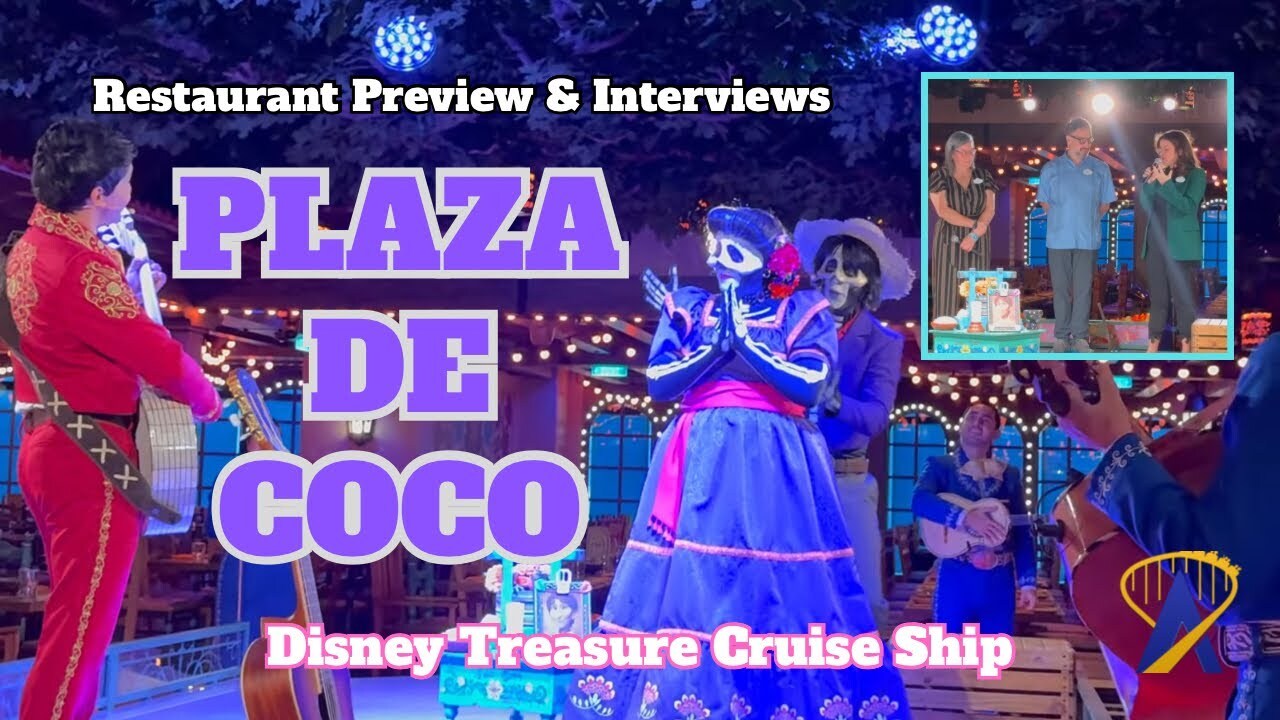 Video thumbnail for Plaza de Coco Restaurant Preview and Interviews on Disney Treasure