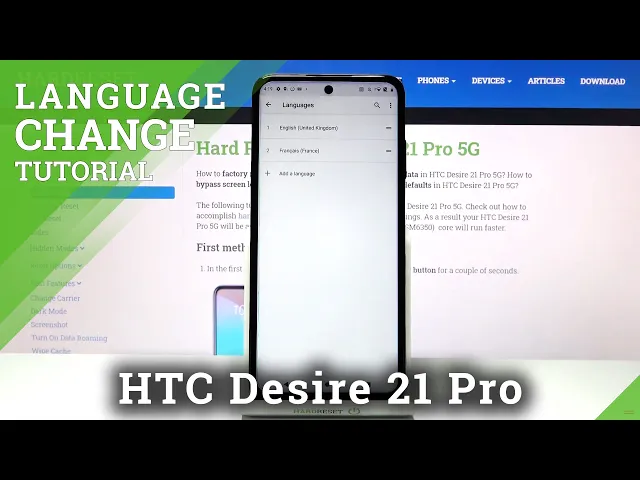 Video thumbnail for How to Change Language on HTC Desire 21 Pro – Change Device Language