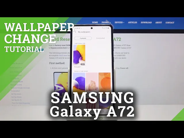 Video thumbnail for How to Change Wallpaper in SAMSUNG Galaxy A72 – Customize Home & Lock Screen