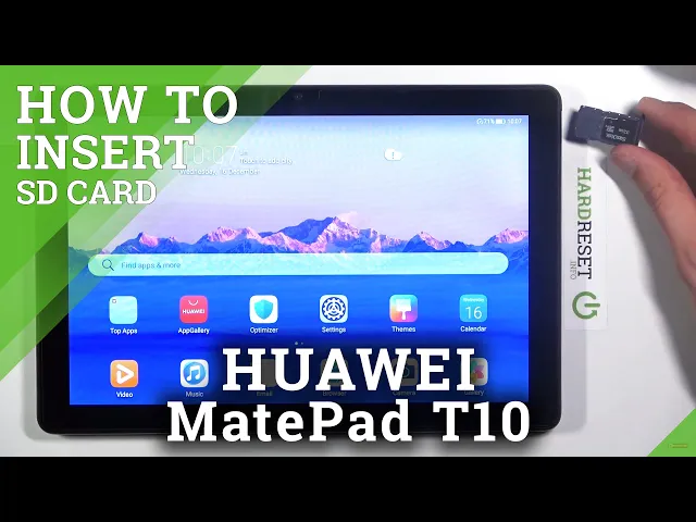 Video thumbnail for How to Insert SD Card in HUAWEI MatePad T10 – Extend Storage