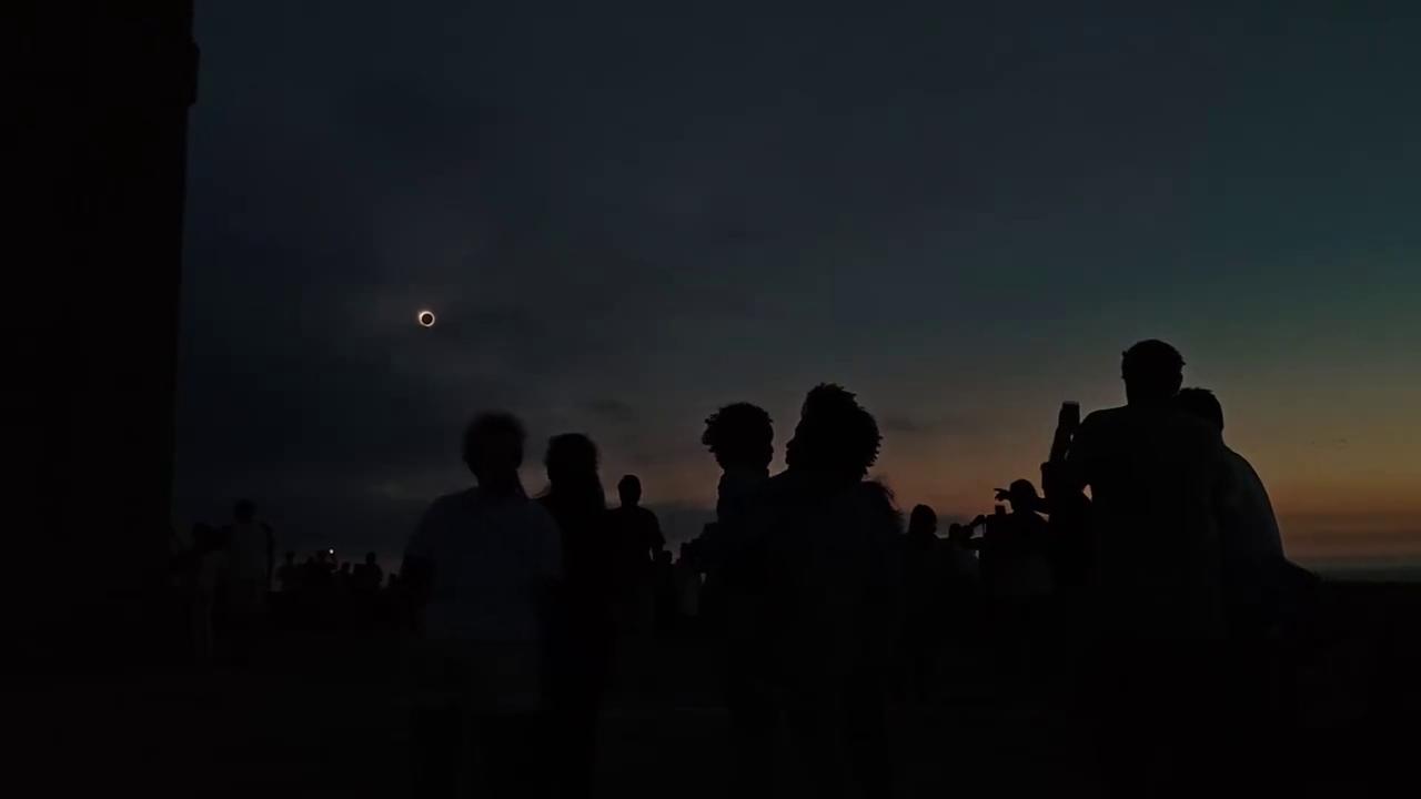 Video thumbnail for Solar Eclipse Seen From Spain's Tower Of Hercules.