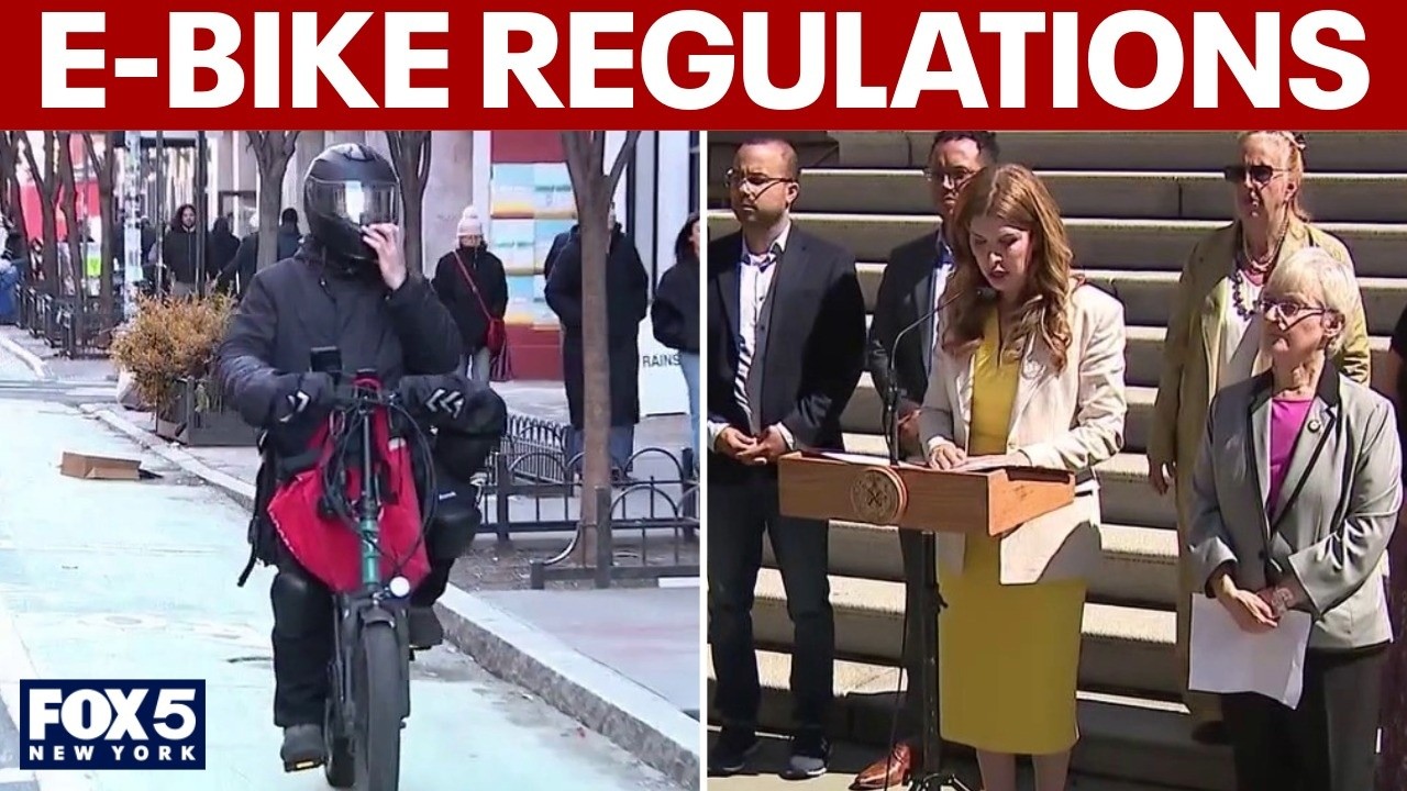 Video thumbnail for NYC Council could crack down on e-bikes