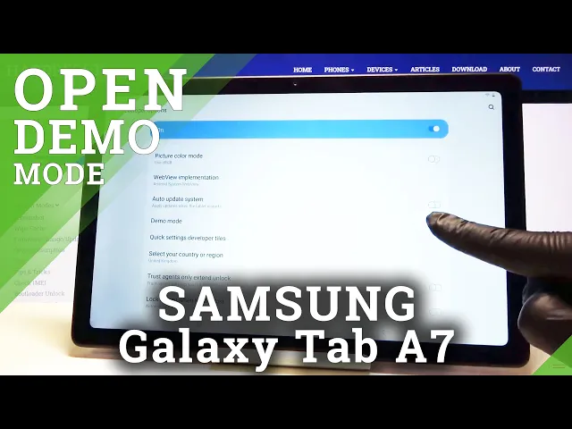 Video thumbnail for How to Enter Demo Mode in SAMSUNG Galaxy Tab A7 2020 – Show Floor Mode
