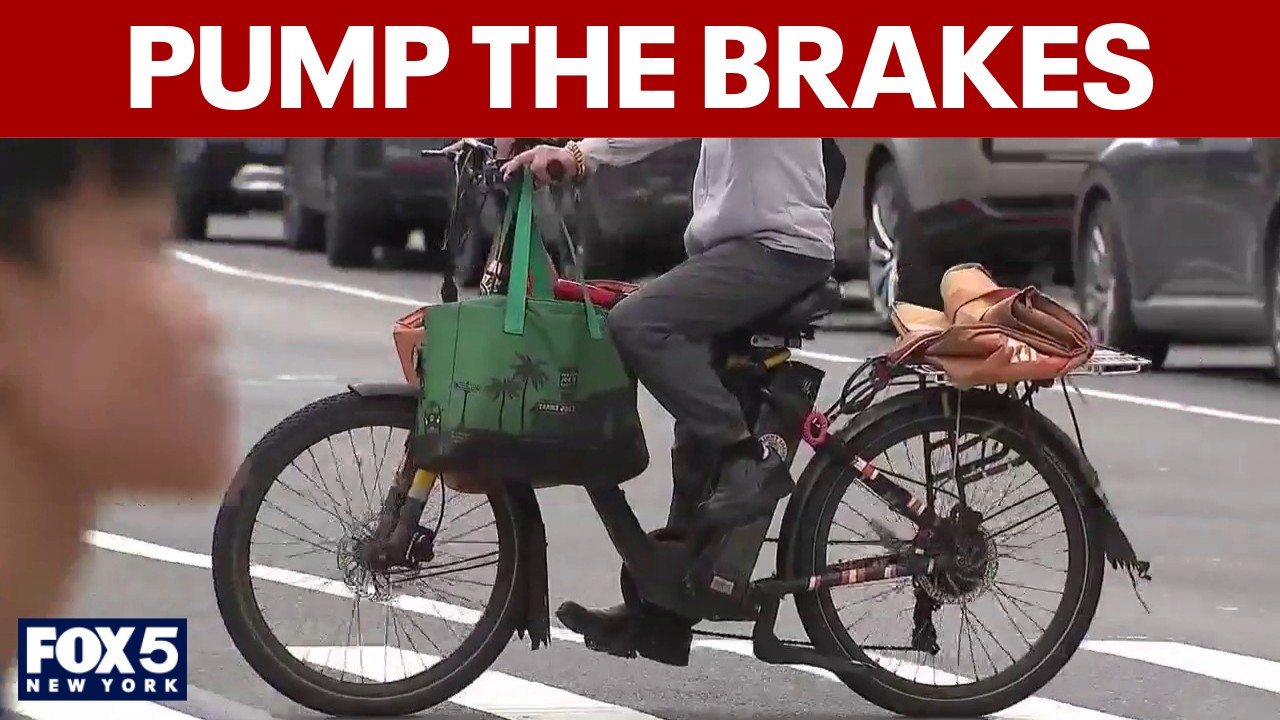 Video thumbnail for NYC Council to debate 23 bills on e-bike and scooter safety