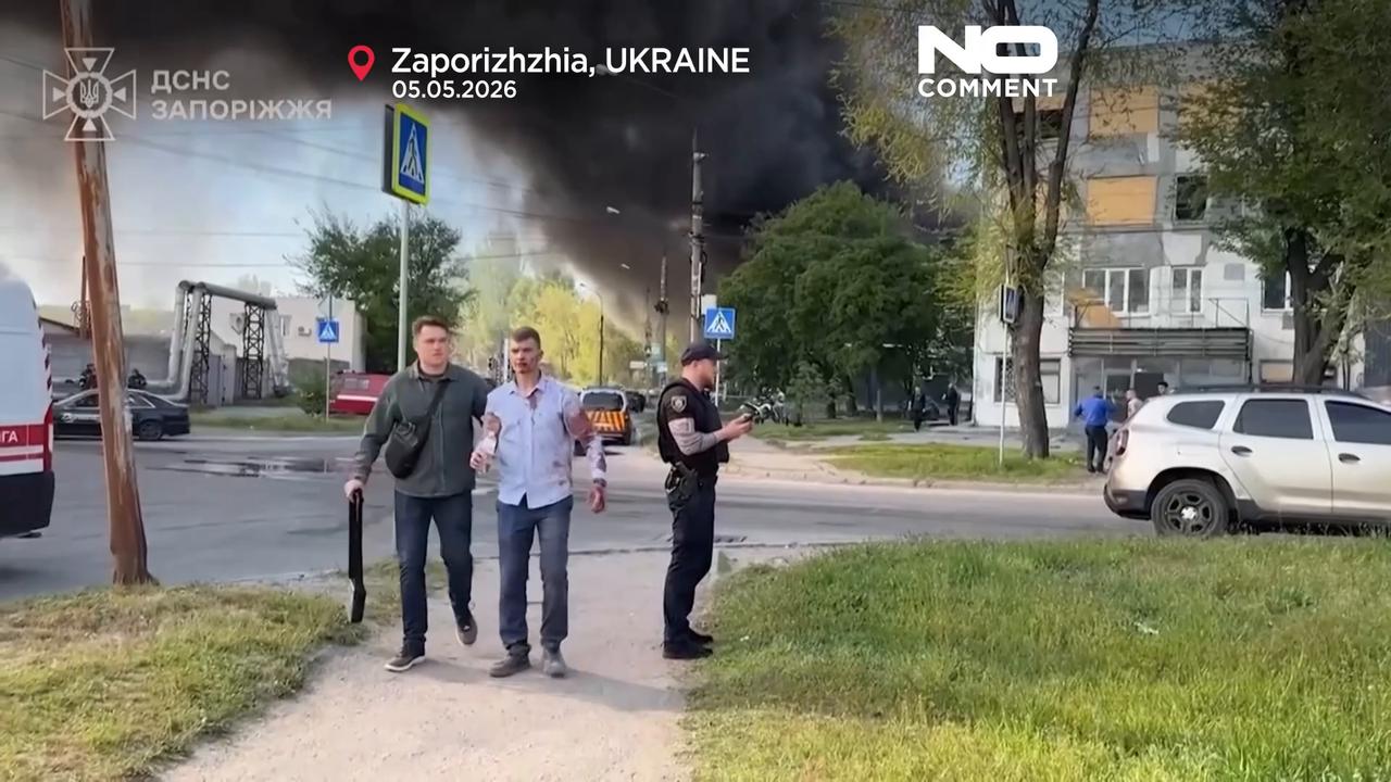 Video thumbnail for Russian guided bomb attacks kill at least 26 civilians across Ukraine