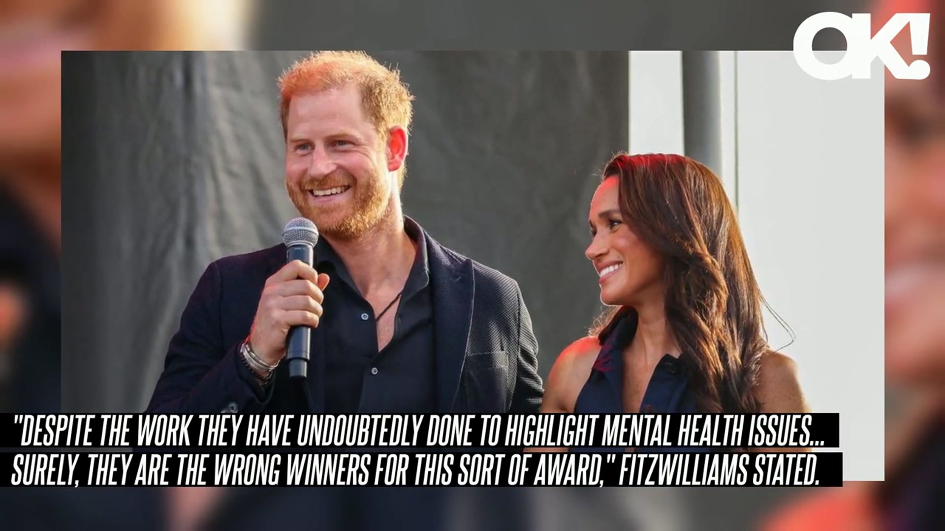 'Video thumbnail for Prince Harry and Meghan Markle Are 'Unsuitable' to Receive Humanitarian Award, Says Royal Expert'