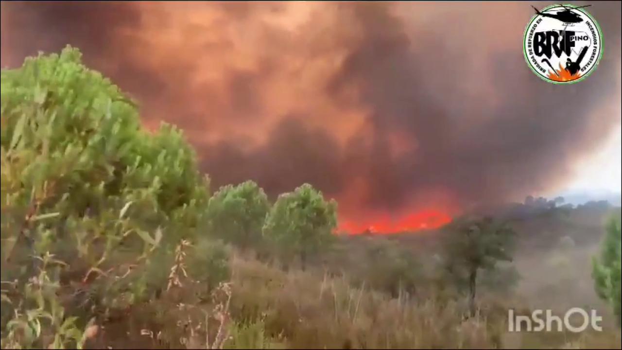 Video thumbnail for Spain: Massive Smoke Tornado Erupts As Niebla Wildfire Forces Crews To Retreat.