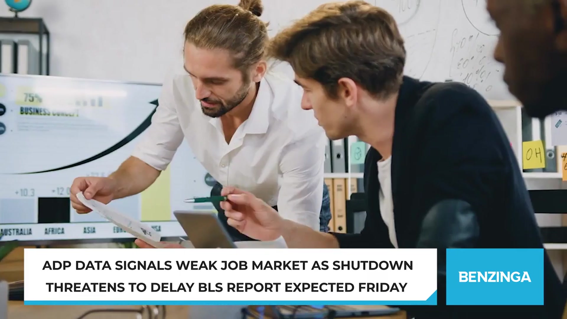 'Video thumbnail for ADP Data Signals Weak Job Market As Shutdown Threatens To Delay BLS Report Expected Friday'