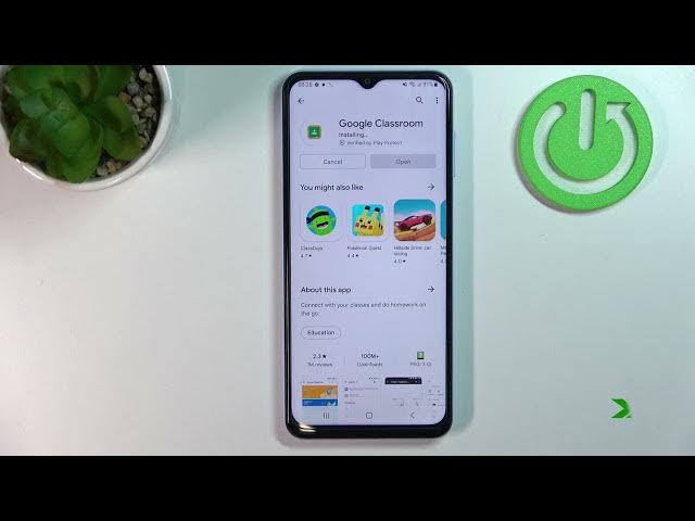 Video thumbnail for Samsung Galaxy A13 - How To Install And Join Google Classrom App