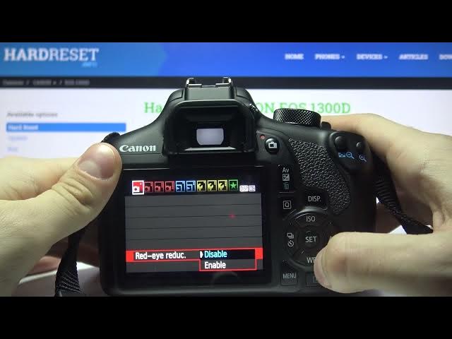 Video thumbnail for How to Enable Red Eye Reduction on Canon EOS Rebel DSLR - Get Rid Off Red Eye Effect on Canon Camera