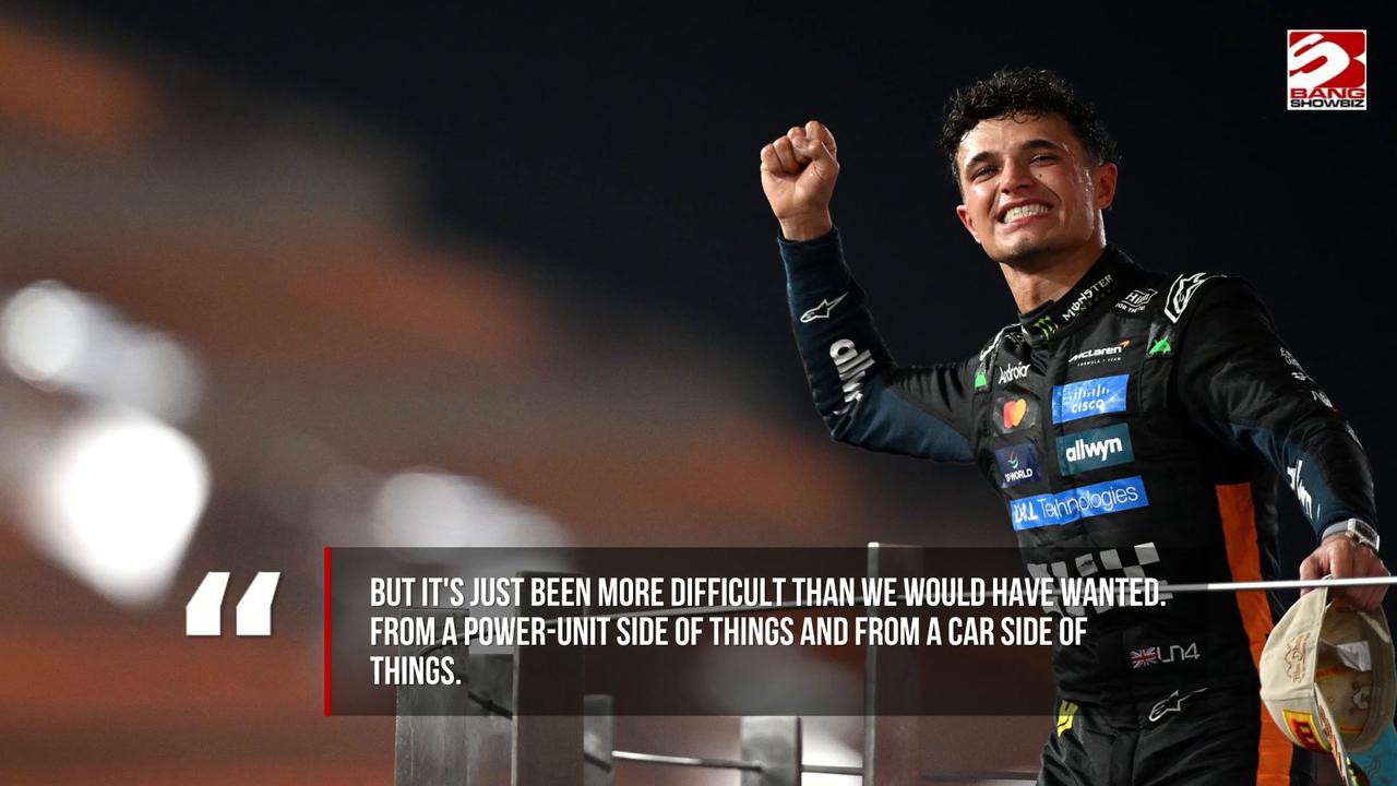Video thumbnail for Lando Norris finds defending his F1 title has been 'difficult'