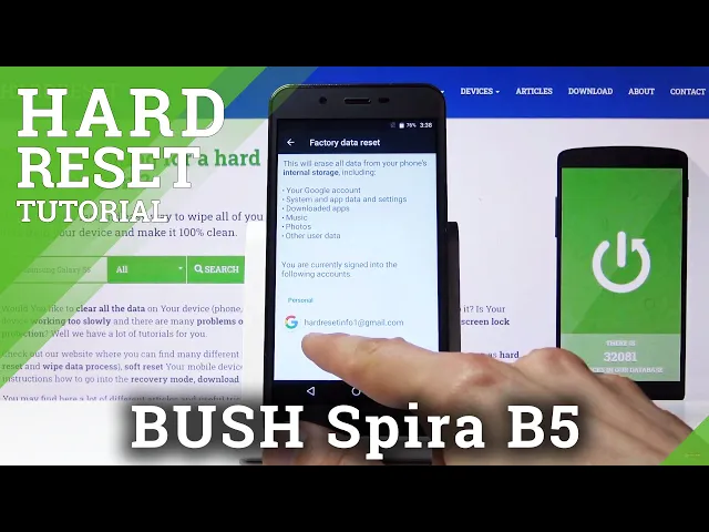 Video thumbnail for How to Factory Reset BUSH Spira B5 using Android Build in Tool – Erase Data Permanently