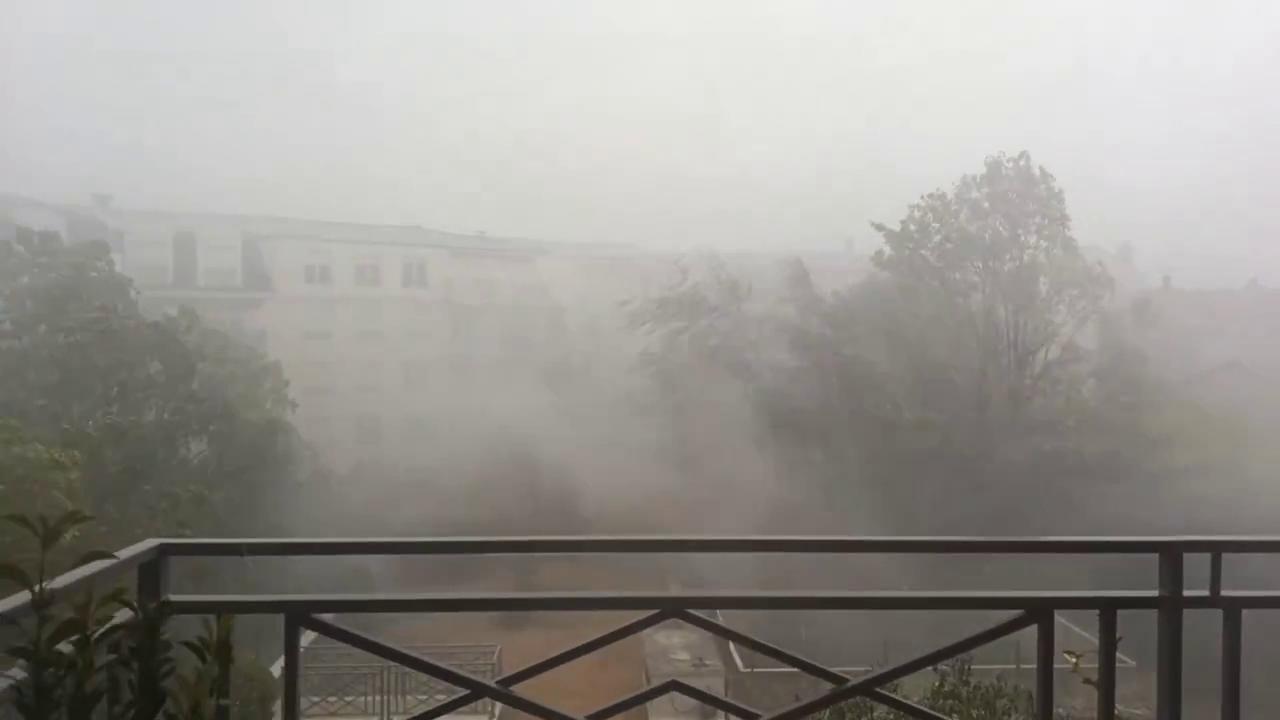 Video thumbnail for France: Violent Storms Batter Paris Region, Orange Alert Issued.