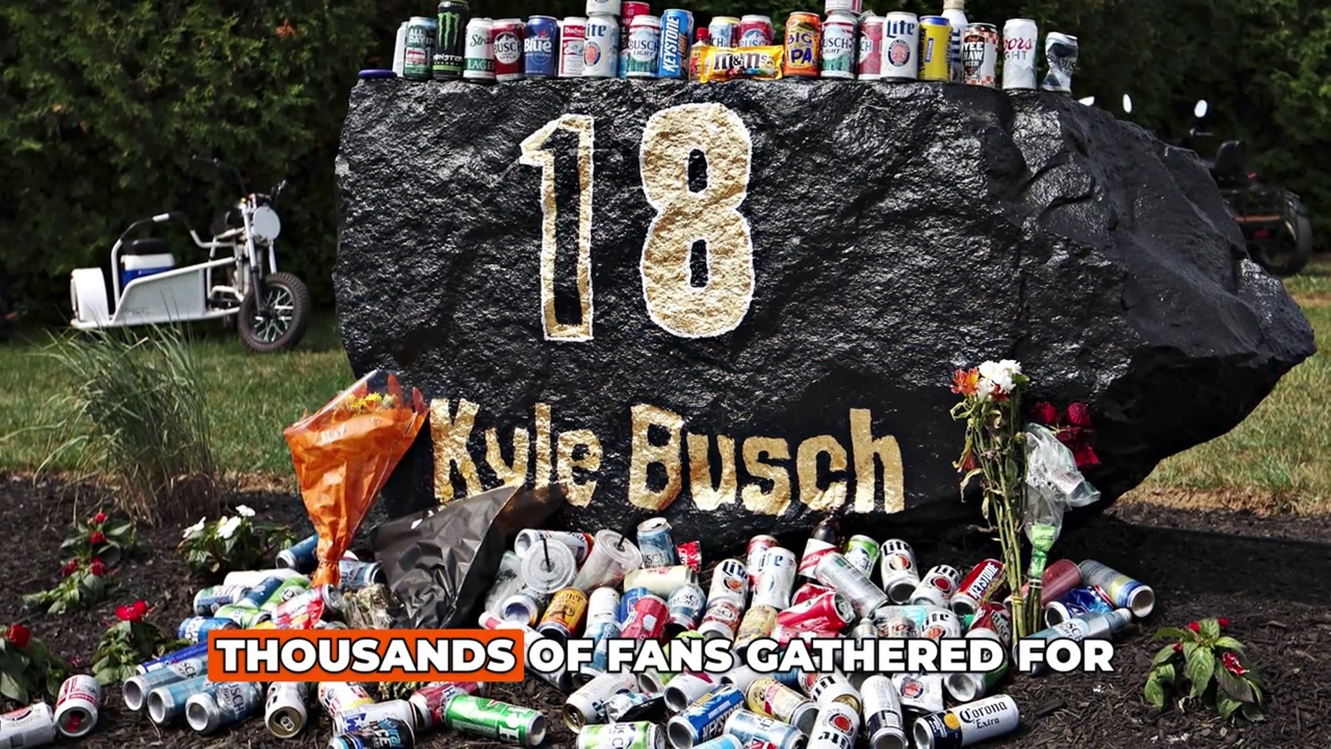 Video thumbnail for Kevin Harvick Reacts to Brexton Busch’s Emotional Kyle Busch Tribute at Charlotte