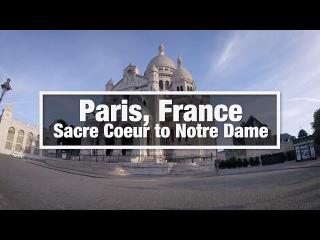 Video thumbnail for City Walks: Paris, France -  Sacre Coeur to Notre Dame - virtual walking treadmill video