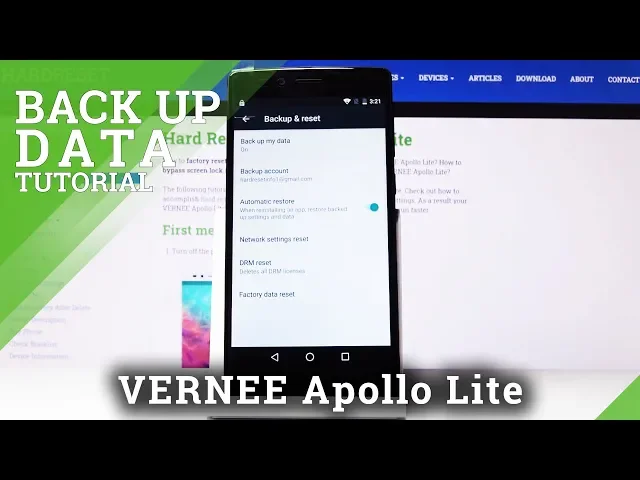Video thumbnail for How to Enable Google Backup on Vernee Apollo Lite – Backup Data