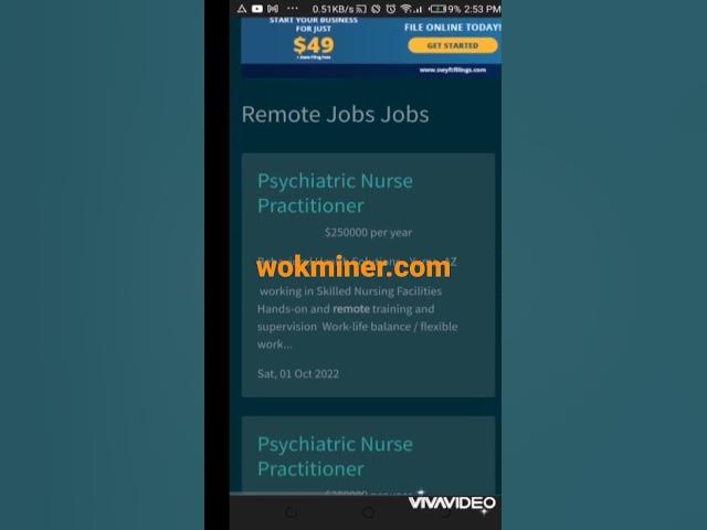 'Video thumbnail for Remote jobs from home at wokminer'