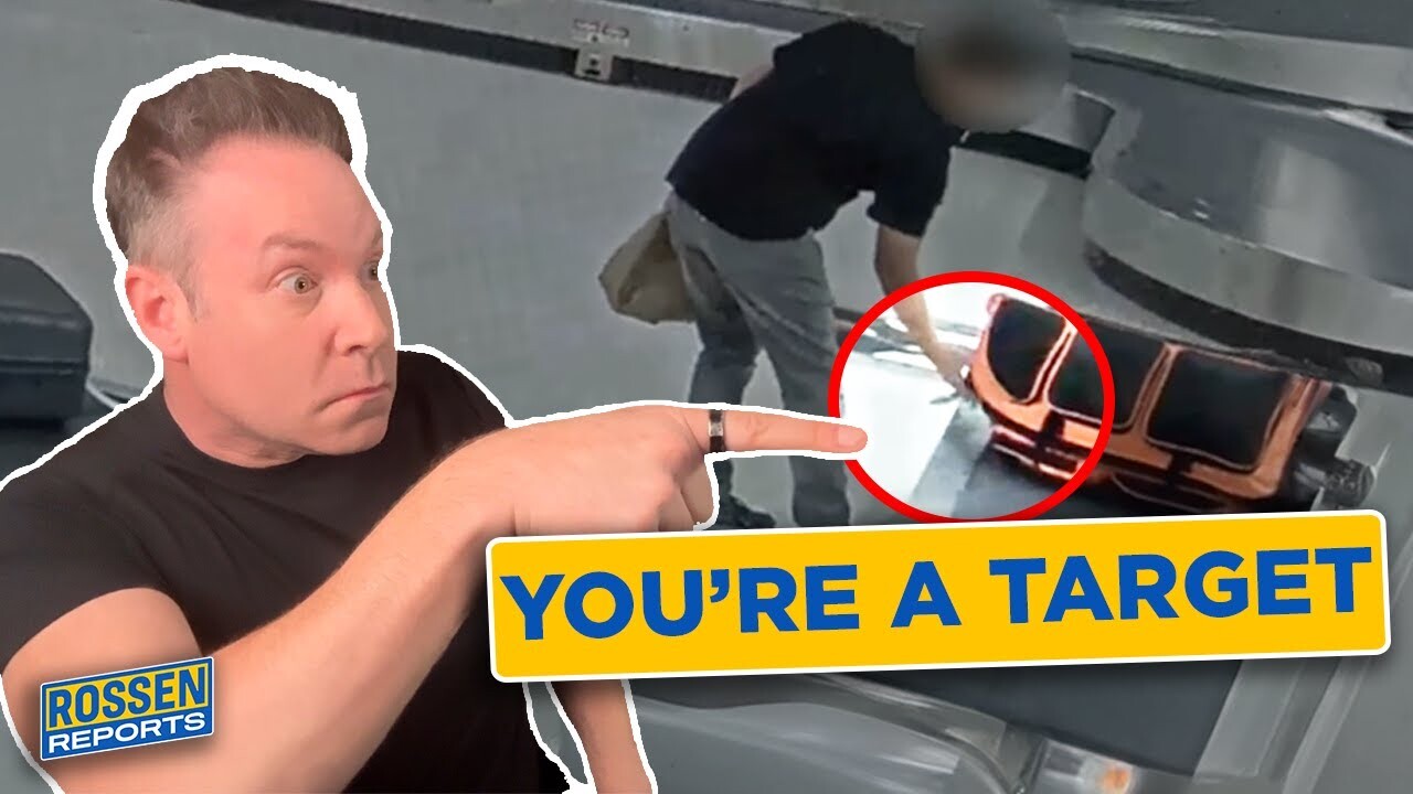 Video thumbnail for Airport Thieves Are WATCHING YOU — THIS Makes You a Target