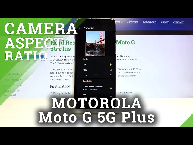 Video thumbnail for How to Change Aspect Ratio in MOTOROLA Moto G 5G Plus– Photo Aspect Ratio