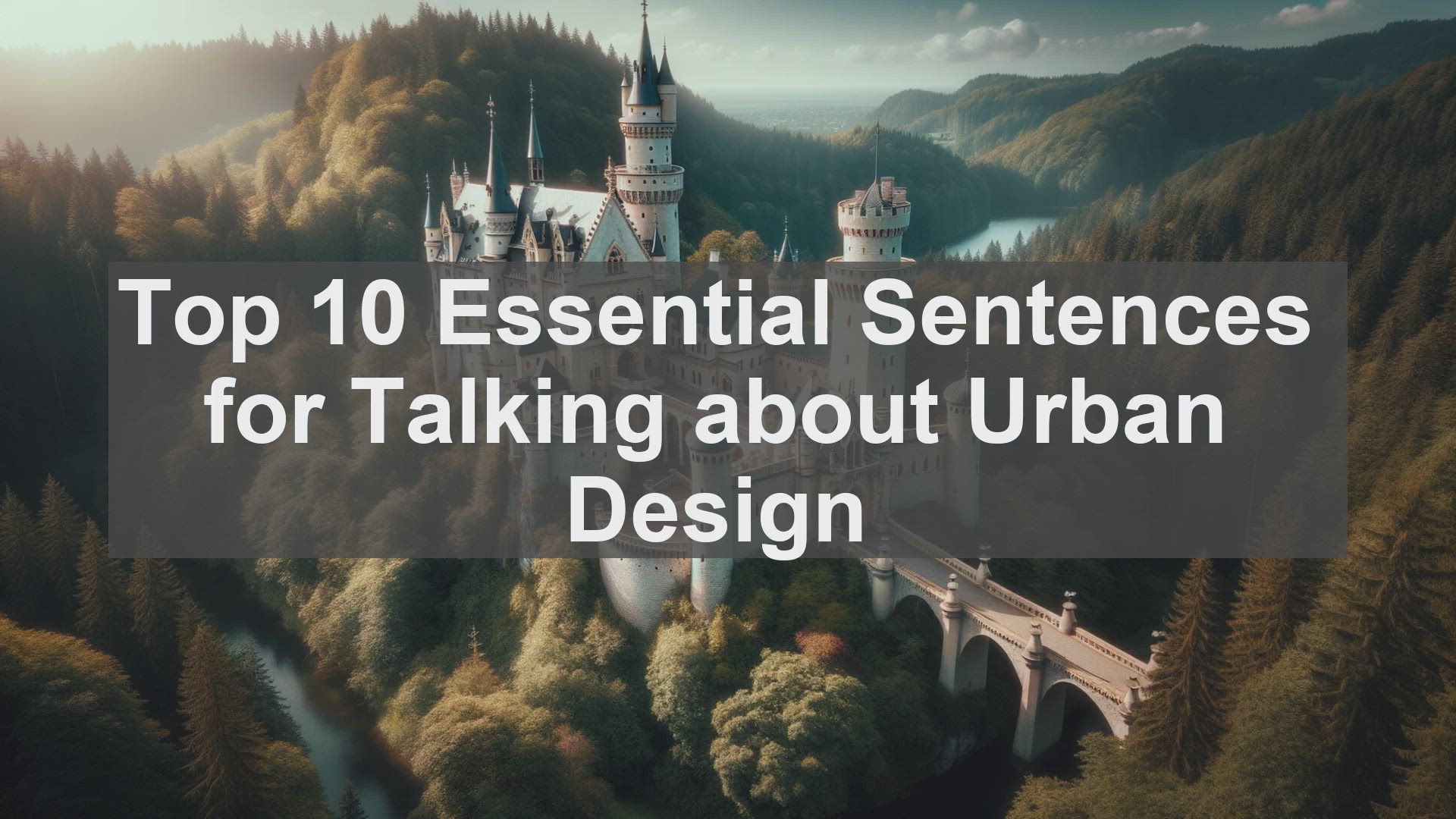 'Video thumbnail for Top 10 Essential Sentences for Talking about Urban Design'