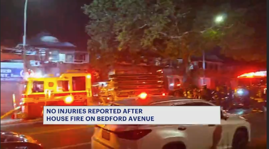 Video thumbnail for Fire erupts at Sheepshead Bay home