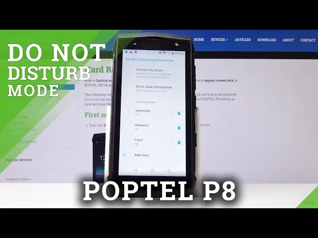 Video thumbnail for How to Enable Silent Mode in POPTEL P8 – Do Not Disturb Mode