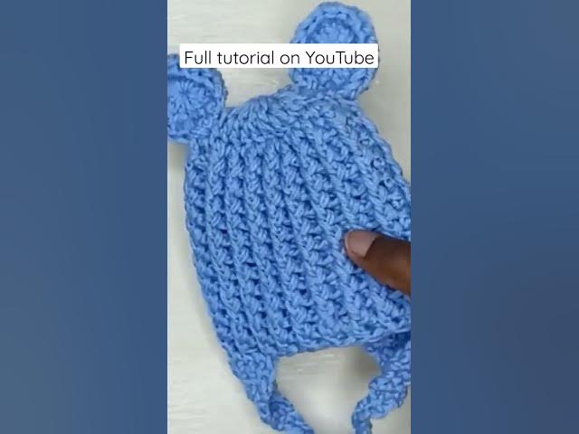 Video thumbnail for 30 minutes 0-12 months baby hat #crochet #shortsyoutube #babycrochet