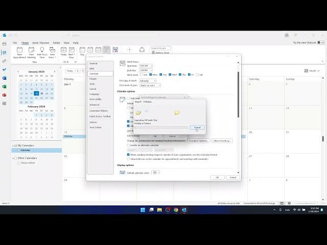 Video thumbnail for How to Add Holidays to Your Outlook Calendar