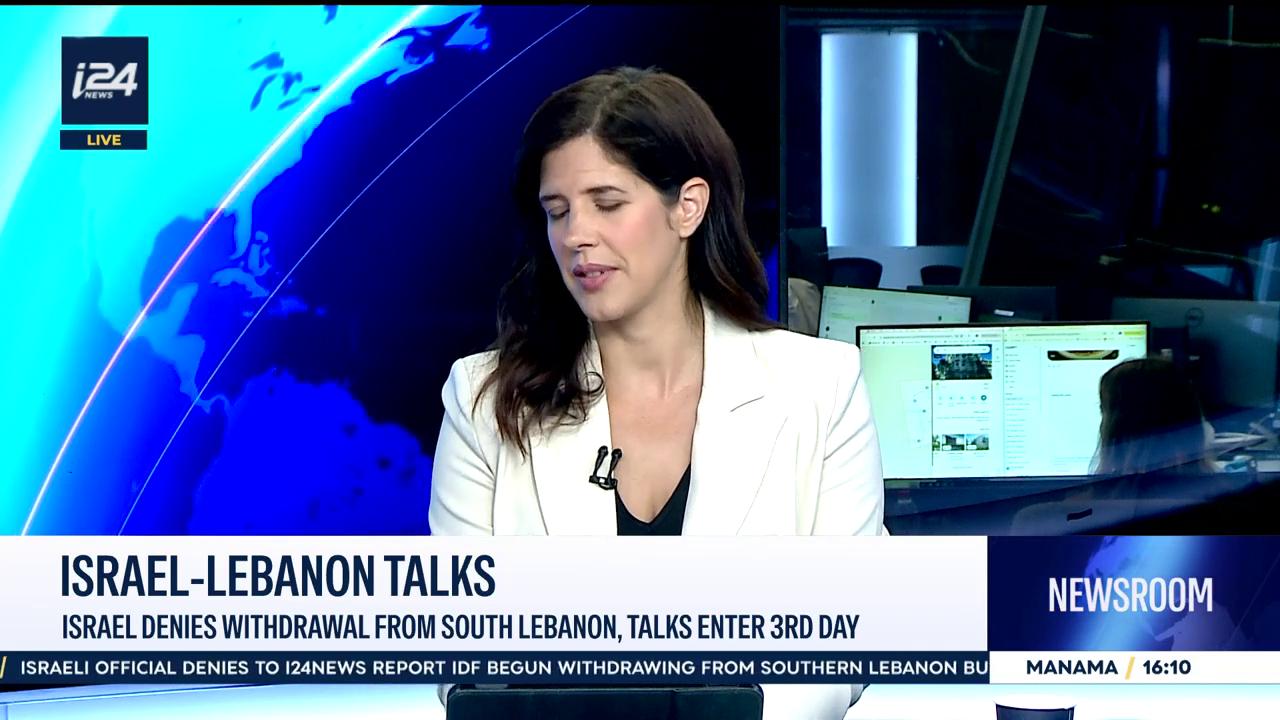 Video thumbnail for Israel–Lebanon talks: Israel denies withdrawal from South Lebanon, talks enter 3rd day