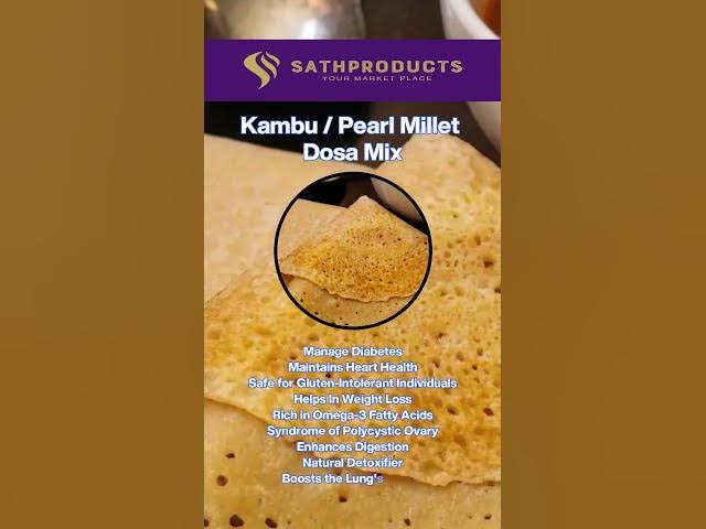 Video thumbnail for Benefits of Kambu / Pearl Millet Dosa Mix.