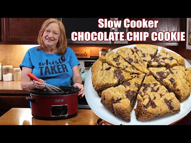 Video thumbnail for SLOW COOKER GIANT CHOCOLATE CHIP COOKIE in the CROCKPOT
