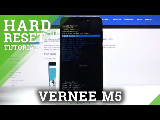 Video thumbnail for How to Clear Data in Recovery Mode on VERNEE M5 –  Phone Hard Reset