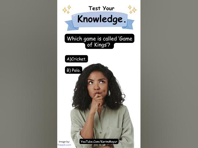 Video thumbnail for Which game is called Game of Kings? #knowledge #education #youtubeshorts