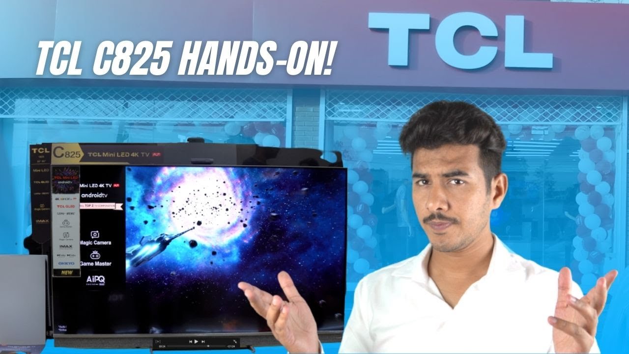 Video thumbnail for TCL C825 Mini LED Hands-On: 4K 120FPS Magic Camera, Android 11 & More ⚡
