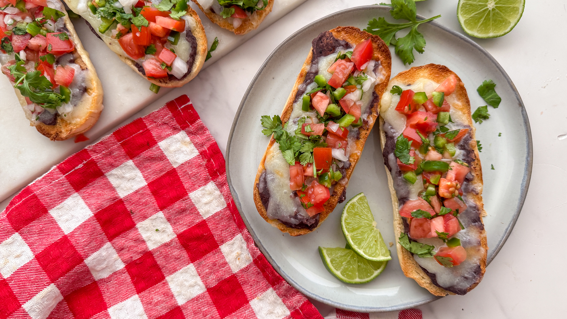 Video thumbnail for Black Bean Molletes Recipe