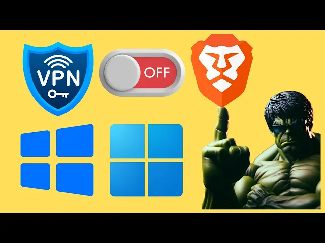 'Video thumbnail for How to Show or Hide VPN Button in Brave Browser on Windows 11 or 10 | GearUpWindows Tutorial'