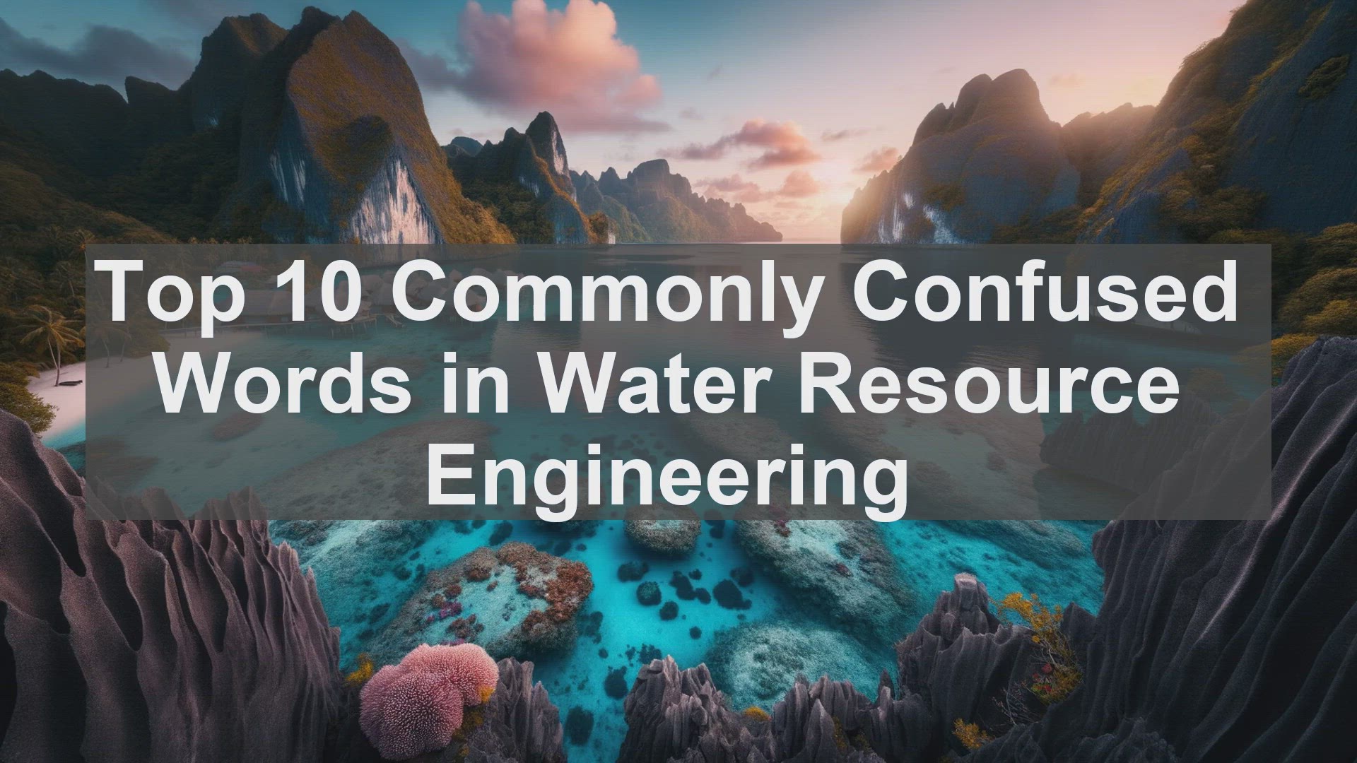'Video thumbnail for Top 10 Commonly Confused Words in Water Resource Engineering'