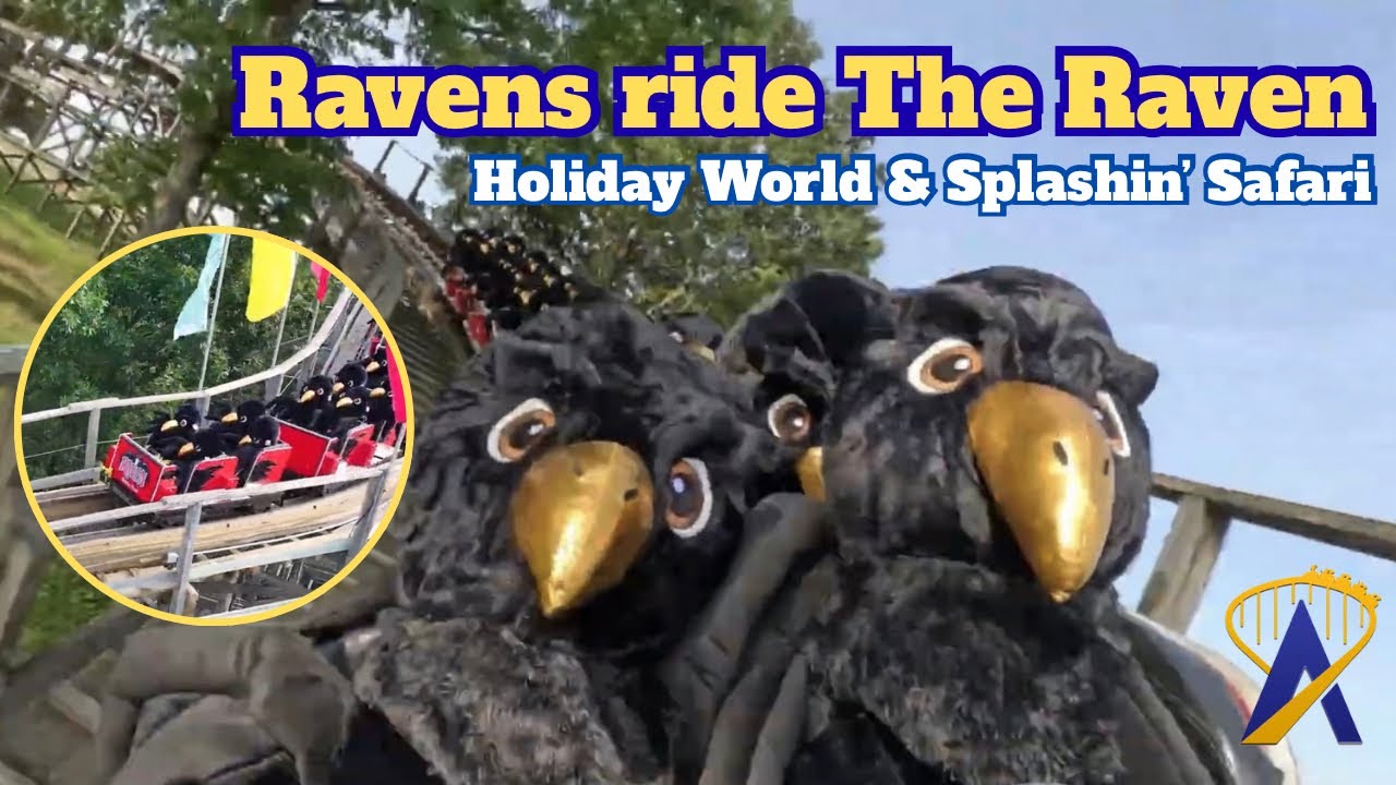 Video thumbnail for Ravens Riding The Raven! Plush POV at Holiday World