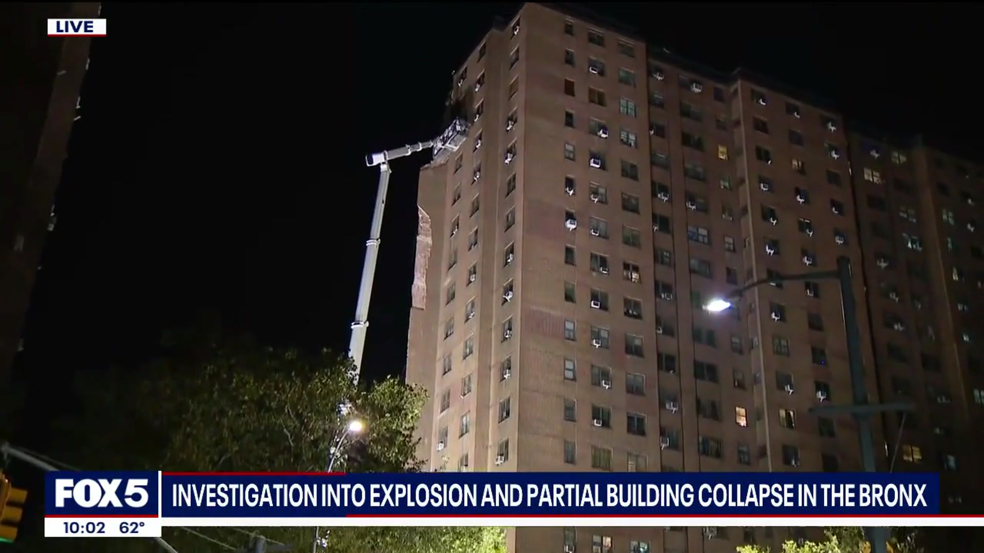 'Video thumbnail for 'It's unsafe,' Residents react to partial building collapse after explosion in the Bronx'