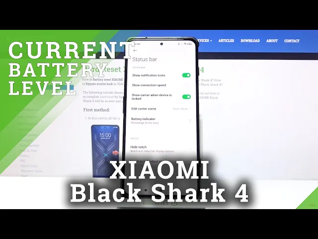 Video thumbnail for How to Enable Visible Battery Percentage in Xiaomi Black Shark 4 - Hide Battery Percentage