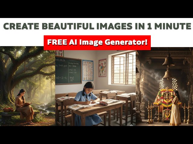 Video thumbnail for Create Beautiful Images in 1 Minute Using This FREE AI Image Generator!