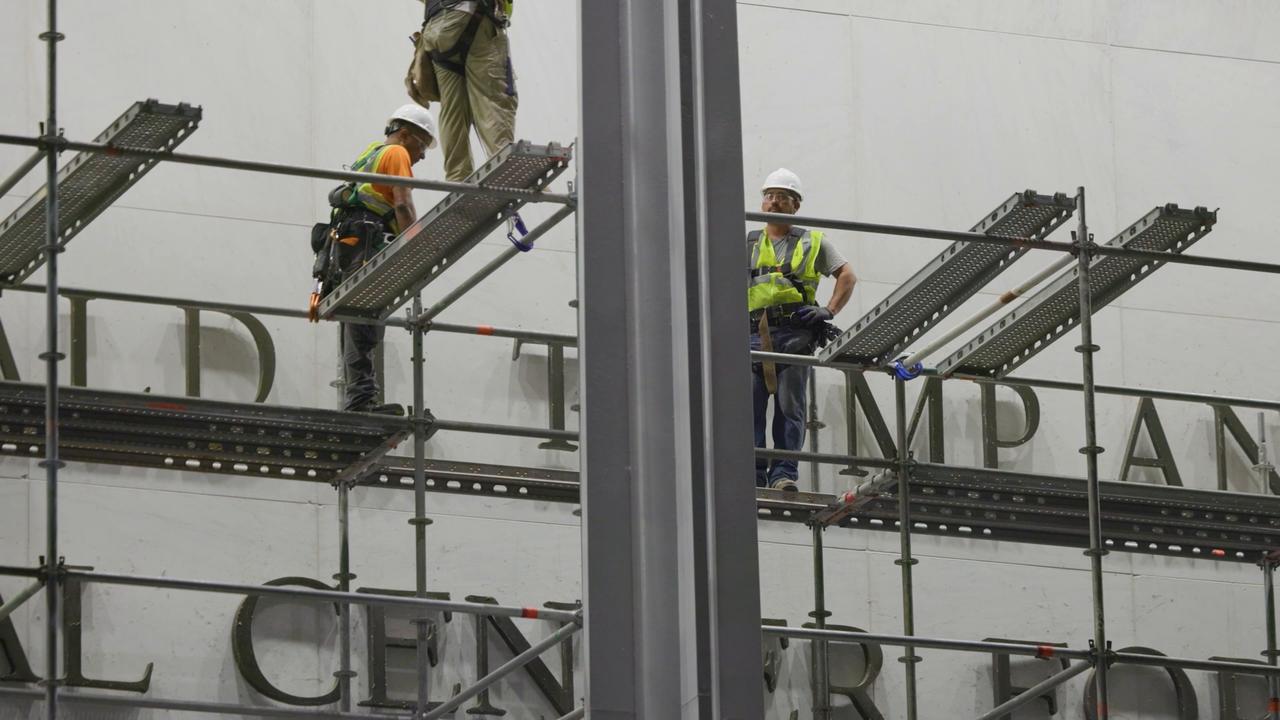 Video thumbnail for US: Trump's name removed from Kennedy Center in Washington DC.