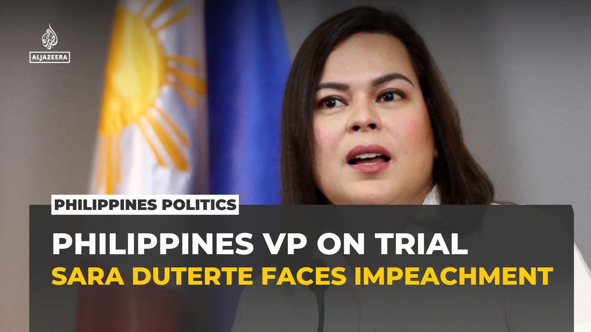 Video thumbnail for Philippines opens impeachment trial against Vice President Sara Duterte