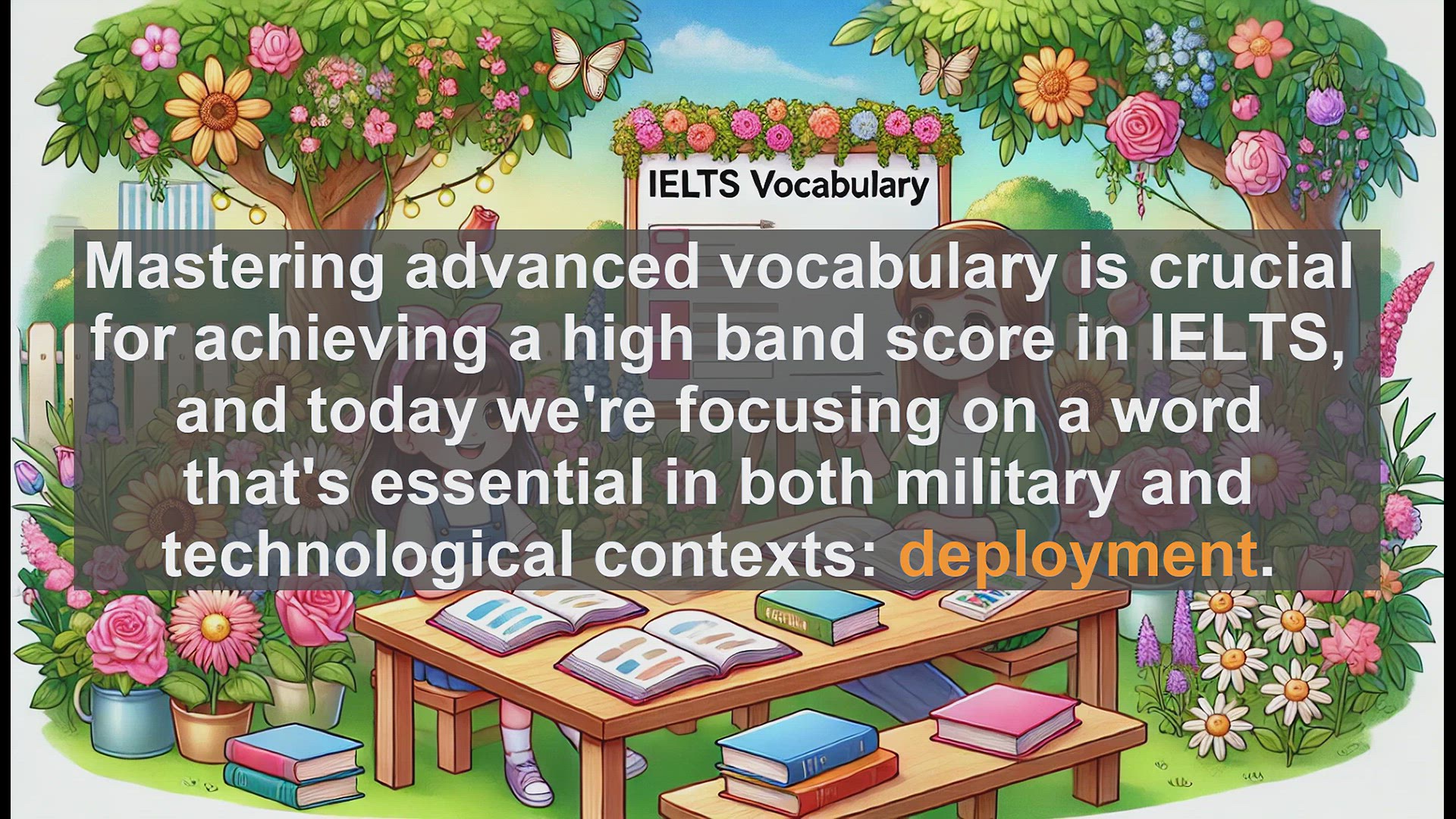 'Video thumbnail for 5000 Must Know IELTS 8.0 Vocabulary - IELTS Vocabulary: Understanding and Using 'Deployment''