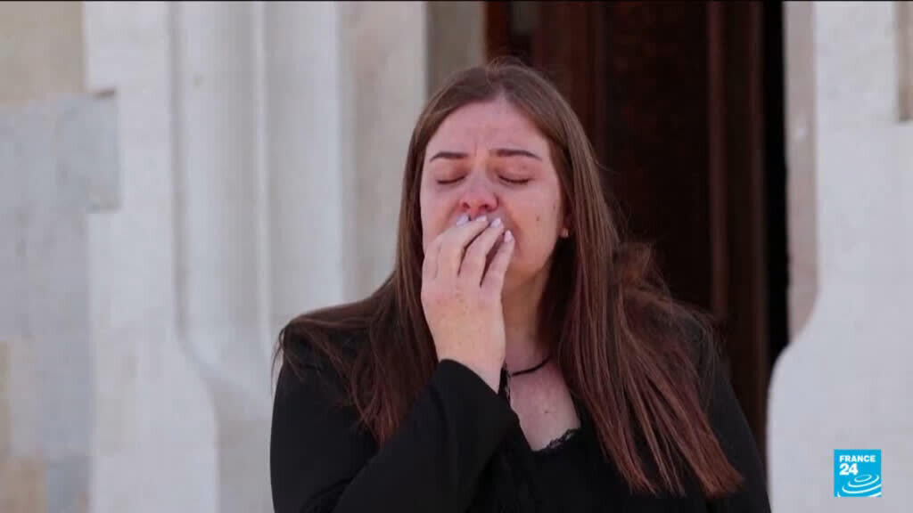 Video thumbnail for Israel pounds Lebanon: Grieving border village calls for peace