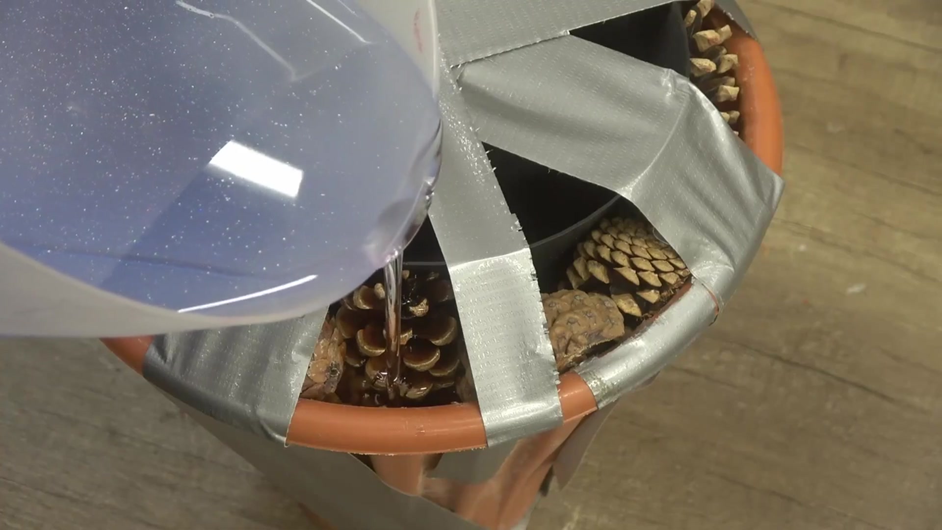 'Video thumbnail for Woodturning - Clear Resin and Pine Cone Vase'