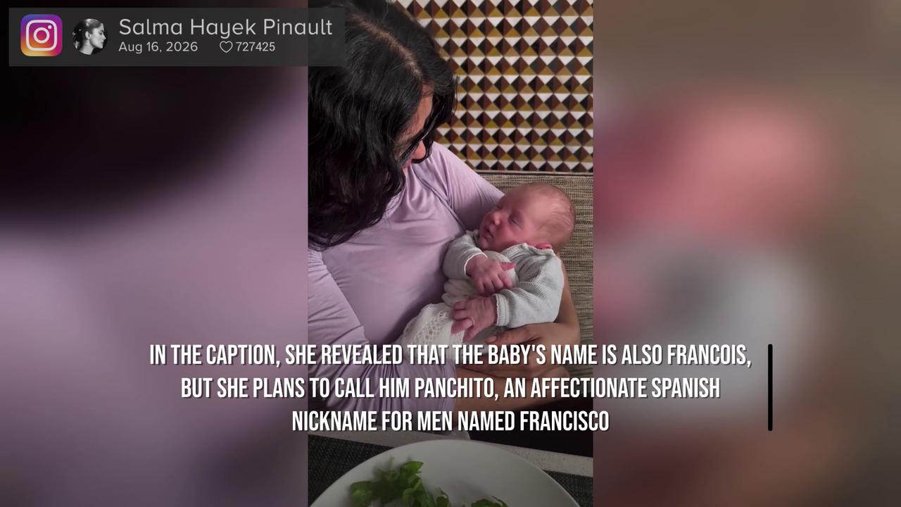 Video thumbnail for IN CASE YOU MISSED IT: Salma Hayek becomes a grandmother.