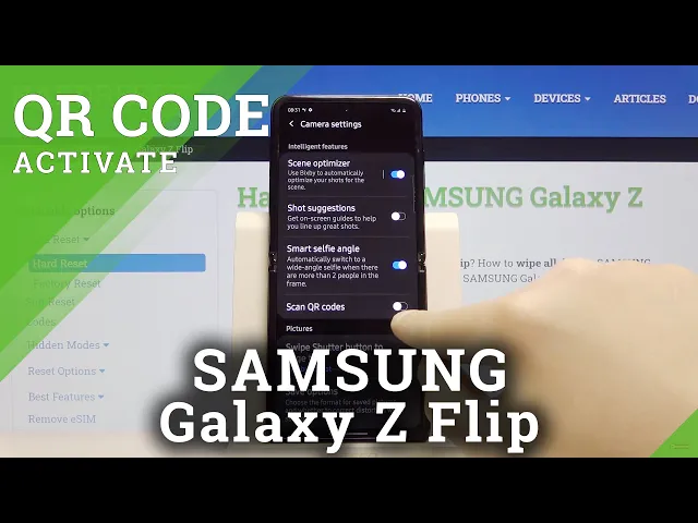 Video thumbnail for How to Scan QR Codes Samsung Galaxy Z Flip – QR Scanner