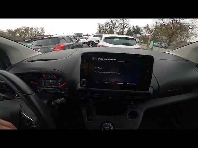 Video thumbnail for How to Perform System Factory Reset in Opel Combo E ( 2018 – now ) - Restore Factory Settings